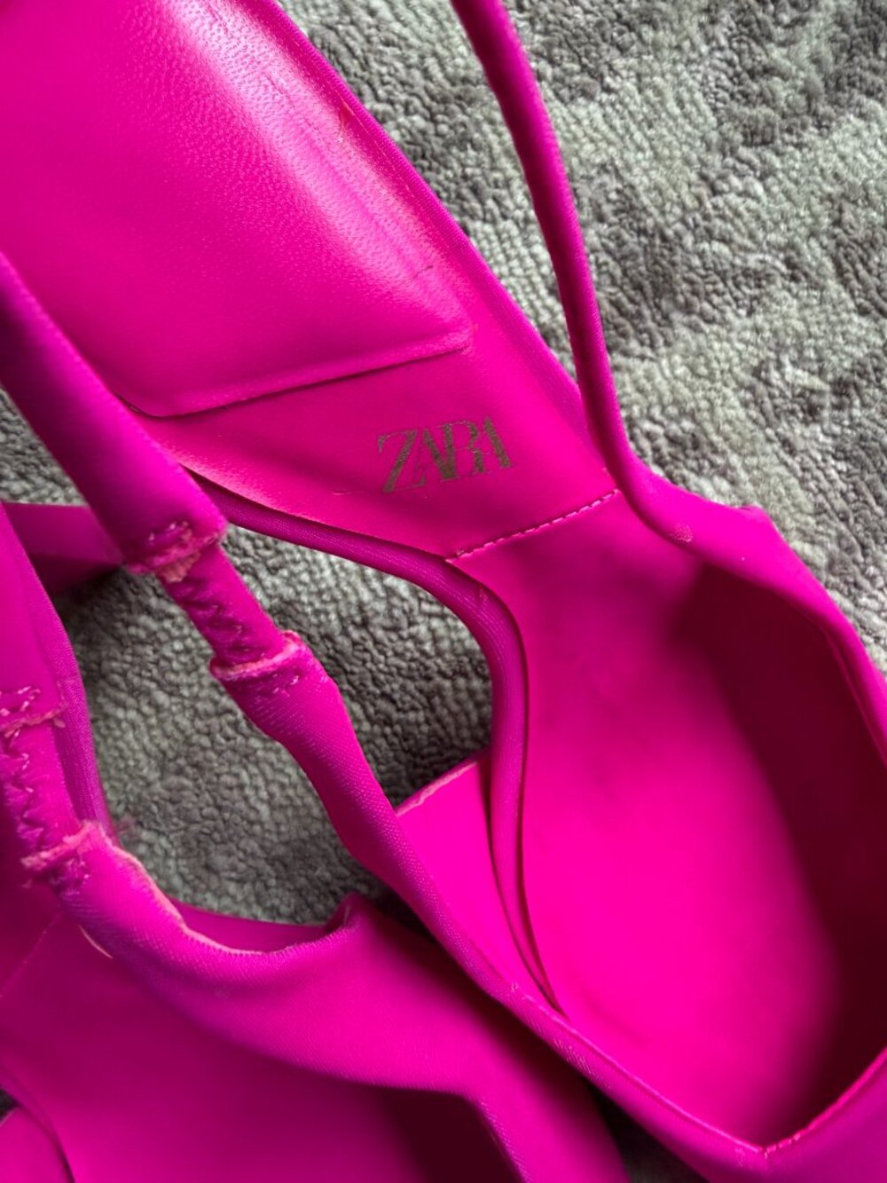 ZARA Fuchsia Slingback Heels - Picture 9 of 12